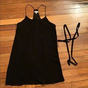 Black shift dress